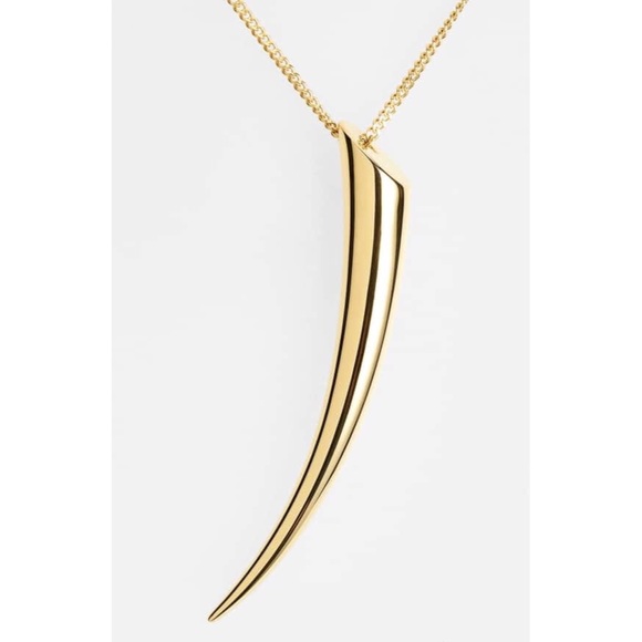 michael kors gold horn necklace